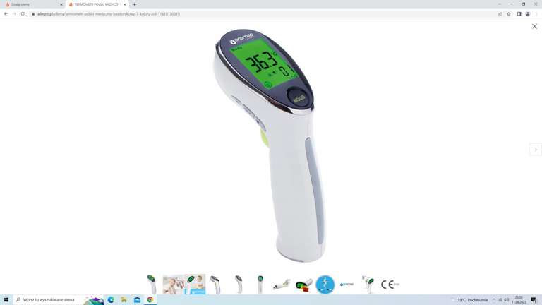 Termometr Polski Medyczny Bezdotykowy 3 Lcd - Smart okazja