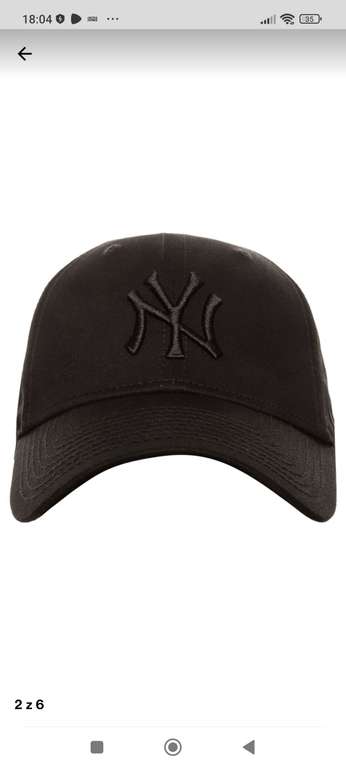 Czapka z daszkiem New Era 9Forty NY Yankees - czarne logo