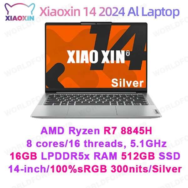 Laptop Lenovo Xiaoxin 14 2024(Ideapad 5) R7 8845H 16G/32G RAM 512 100% sRGB - 584/634$