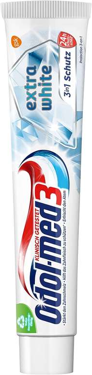 Odol-med3 Extra White pasta do zębów z mikro-wybielającymi cząsteczkami i formułą ochrony zębów, 75 ml