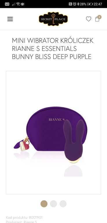 Mini wibrator króliczek Rianne S Essentials Bunny Bliss Deep Purple