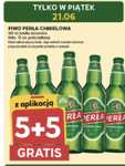 Piwo Perła chmielowa w butelce bezzwrotnej 500ml. 5+5 gratis(maks.10 gratis na aplikacje czyli możliwe 10+10) 1,90zł/szt. @Stokrotka