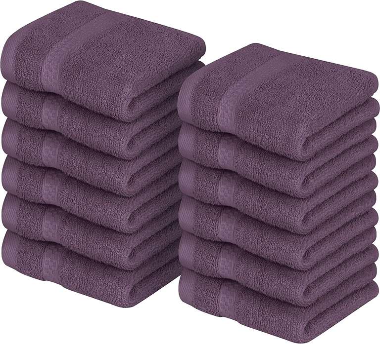 Zestaw 12 małych (30×30) bawełnianych ręczników.