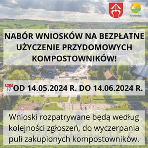 Nabór wniosków na bezpłatne użyczenie przydomowych kompostowników w Gminie Iwanowice