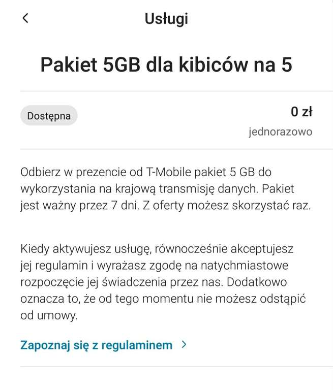 Pakiet 5GB dla kibiców w T-mobile