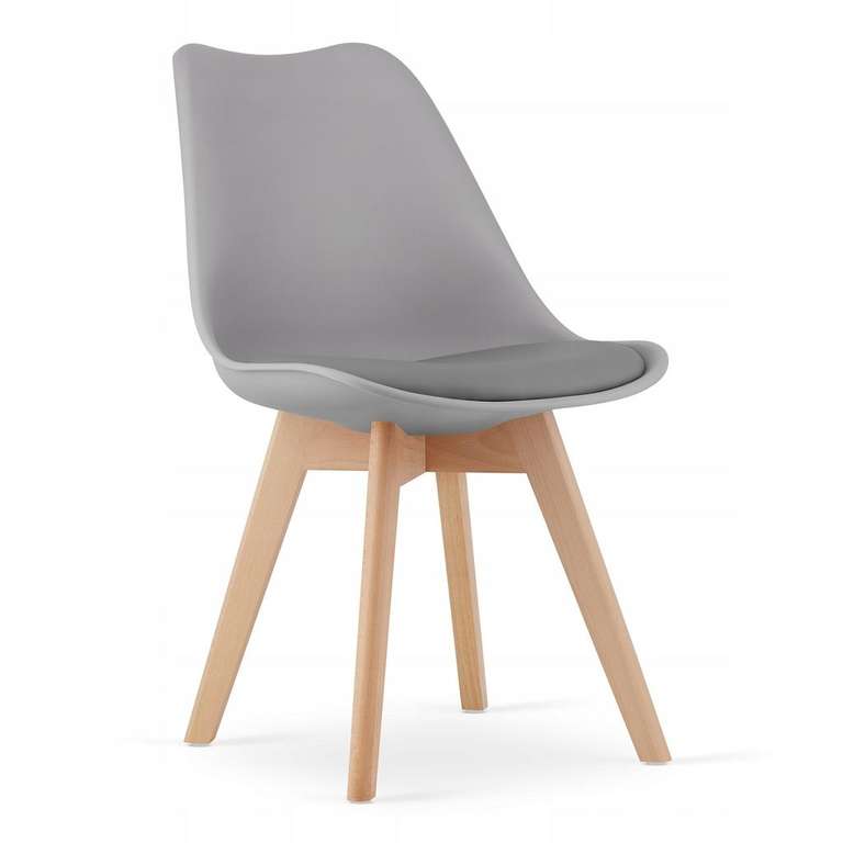 Krzesło Muf-Art 49 x 52 x 82 cm odcienie szarości 1 szt.