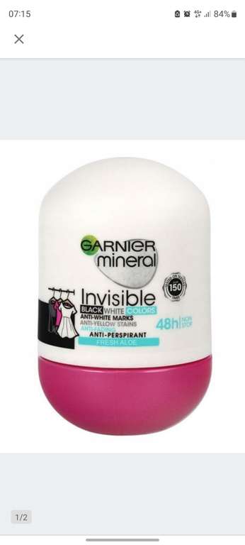 Antyperspirant Garnier mineral invisible dla kobiet allegro
