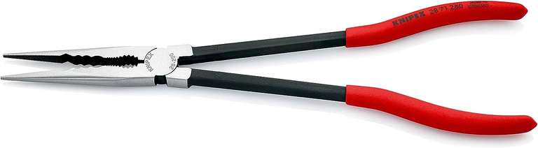 Knipex Szczypce płaskie montażowe z profilem poprzecznym, fosforanowane, czarne, powlekane, 280 mm, 28 71 280