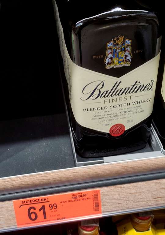 Whisky Ballantine's 1l 61,99 Biedronka