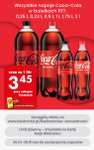 Coca-cola 0,5l za 1,72 zł / wszystkie butelki 3,45 zł za litr przy zakupie 4 sztuk