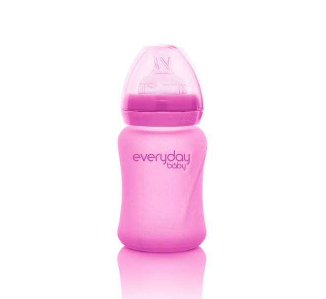Szklana butelka everyday Baby dla niemowląt Heathy+ z czujnikiem ciepła 150 ml