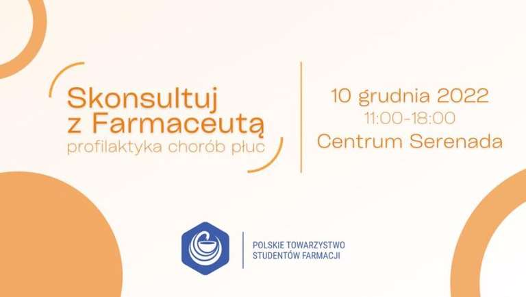 Profilaktyka chorób płuc - „Skonsultuj z farmaceutą” 10 grudnia w Krakowie