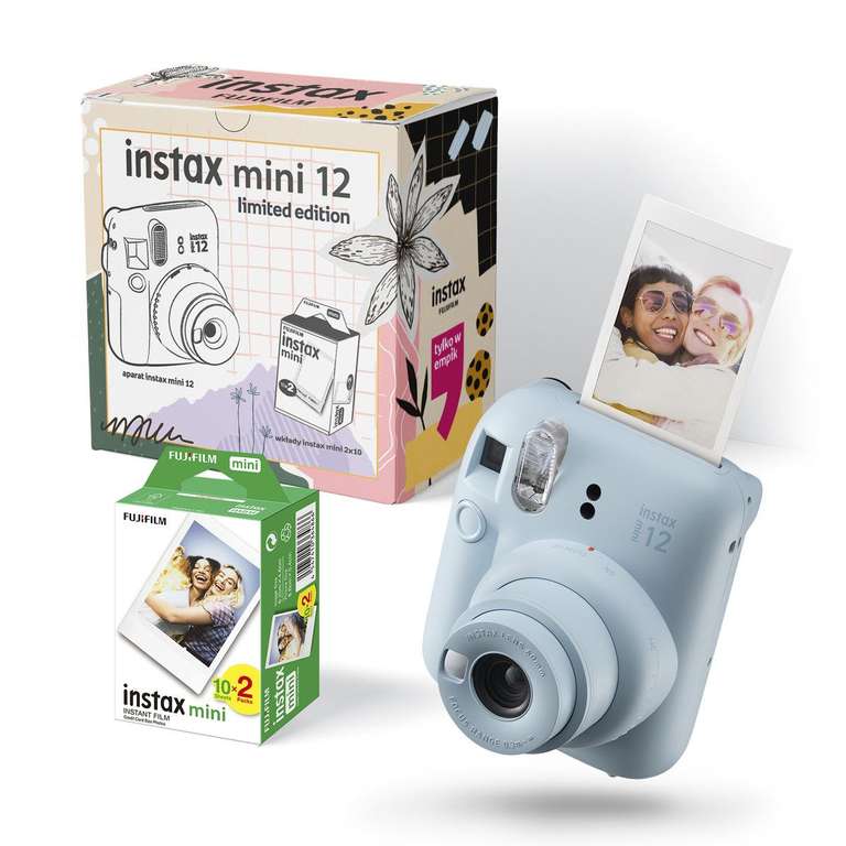 Aparat Fujifilm Instax Mini 12 + 20 wkładów (niebieski)
