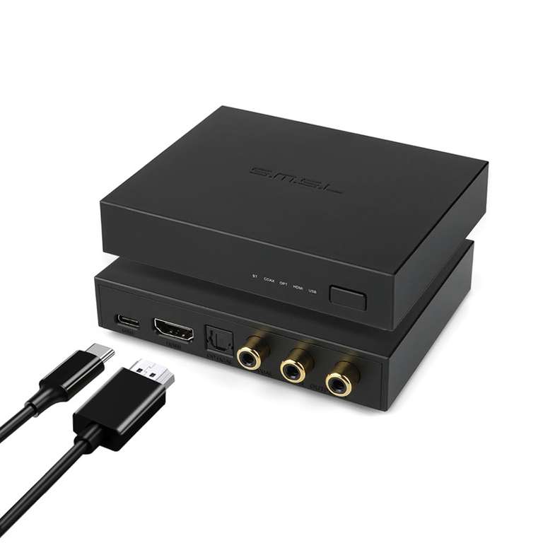 SMSL PS100 wielofunkcyjny konwerter Audio HDMI ES9023 DAC | $28.46