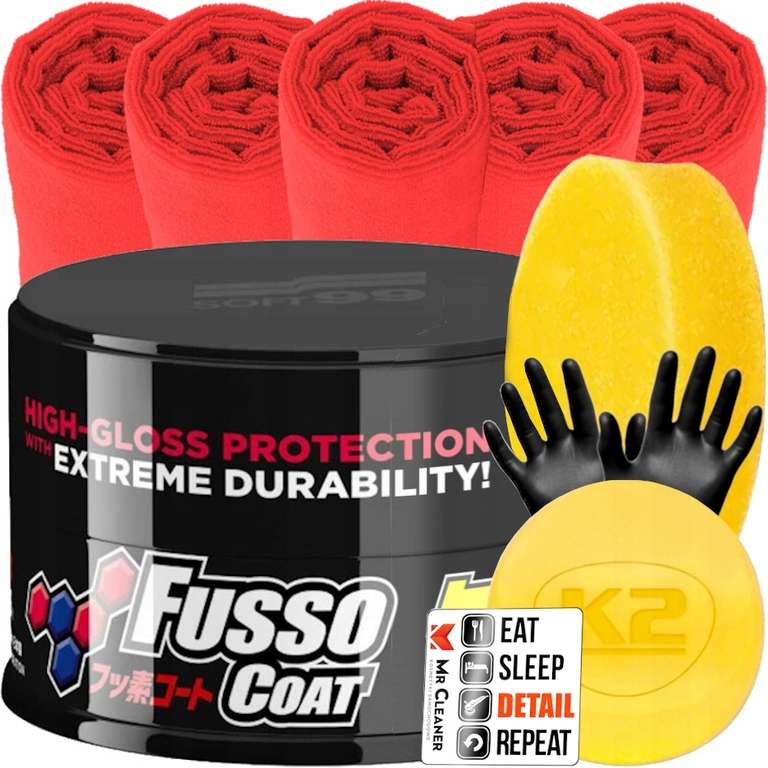 Soft99 Fusso Coat wosk do ciemnych lakierów zabezpiecza na 12 miesięcy