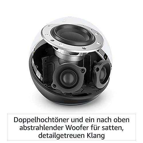 Głośnik Amazon Echo 4 (to NIE JEST Dot) z żarówką (lub bez) Philips Hue White Smart Bulb E27 - czarny, niebieski lub biały