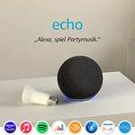 Głośnik Amazon Echo 4 (to NIE JEST Dot) z żarówką (lub bez) Philips Hue White Smart Bulb E27 - czarny, niebieski lub biały