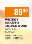 Whisky Grant's Tripple Wood 1,5L za 89,99 w sklepach Biedronka