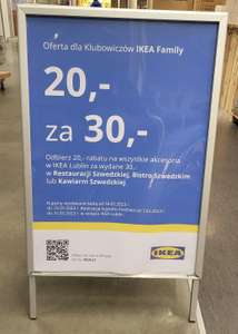 20zł na następne zakupy za wydane 30zł w Ikea Lublin