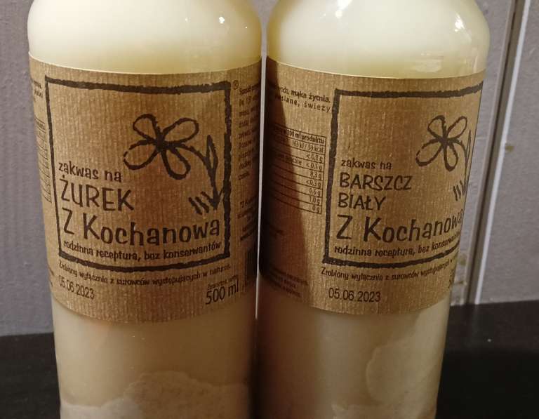 Żurek i Barszcz Biały z Kochanowa 1,2zł Auchan Kraków Bronowice