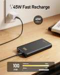 VEEKTOMX Power Bank 20000mAh 65W PD QC4.0 Fast Charge z dodatkowym kablem 100W USB C do C - Prime