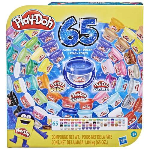 Zestaw ciastoliny Play-Doh F1528, 65 puszek