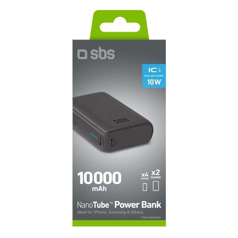 Powerbank SBS Ultra-compact 10000mAh 10W czarny