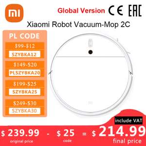 Odkurzacz Xiaomi Robot Vacuum Cleaner 2C $214.99 @ AliExpress