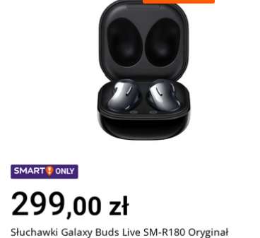Słuchawki Samsung Galaxy Buds Live czarne SM-R180