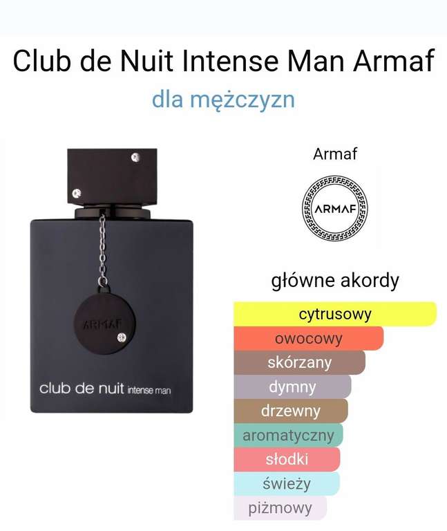 Armaf Club De Nuit Intense Man 150ml woda perfumowana dla mężczyzn