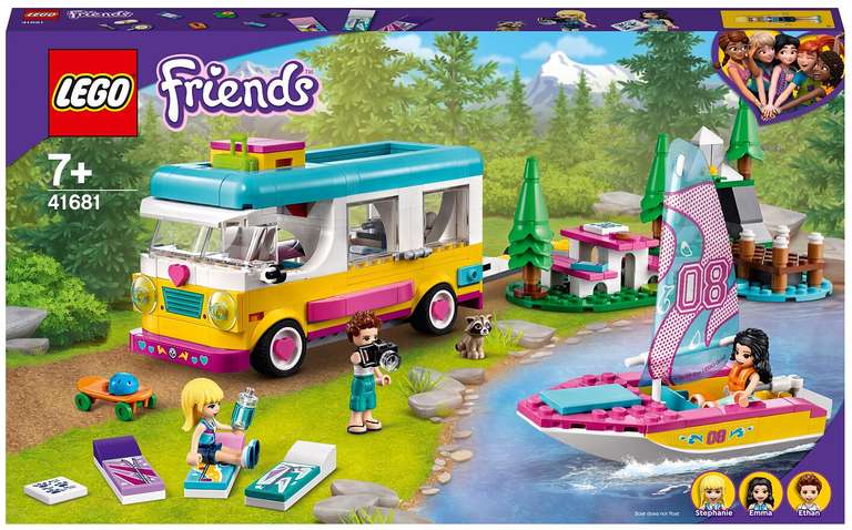 Klocki LEGO Friends Mikrobus kempingowy i żaglówka 41681