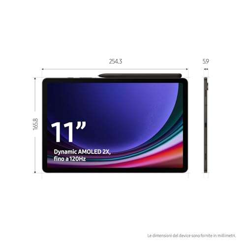 Samsung Galaxy Tab S9 WiFi 8/128 | Cashback 400 € + Gratis Power Bank 10K Samsung | Amazon.it
