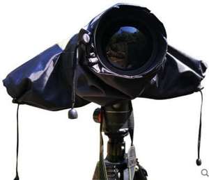 Kesote Pokrowiec przeciwdeszczowy na aparat, wodoszczelny, do Canon Nikon Sony i innych cyfrowych aparatów DSLR, czarny