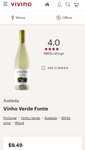 Wino białe, półwytrawne Aveleda Fonte Vinho Verde 9,5%, w butelce 0,75L. BIEDRONKA