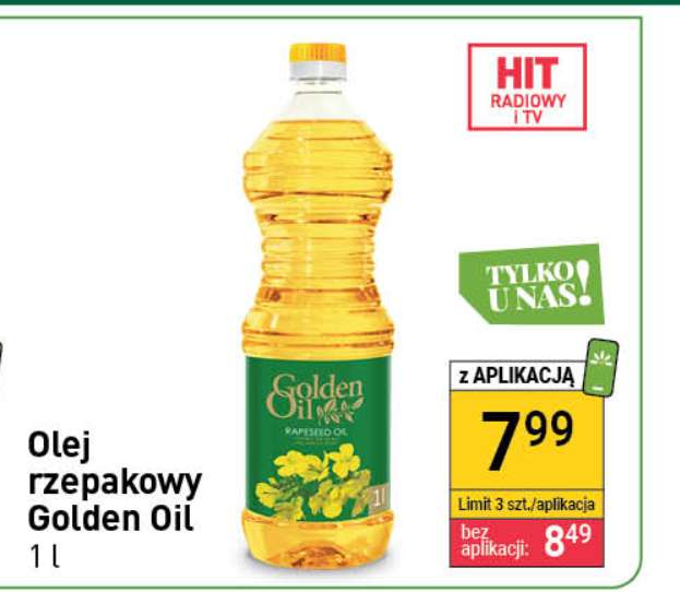 Olej rzepakowy Golden Oil 1l w Stoktotce