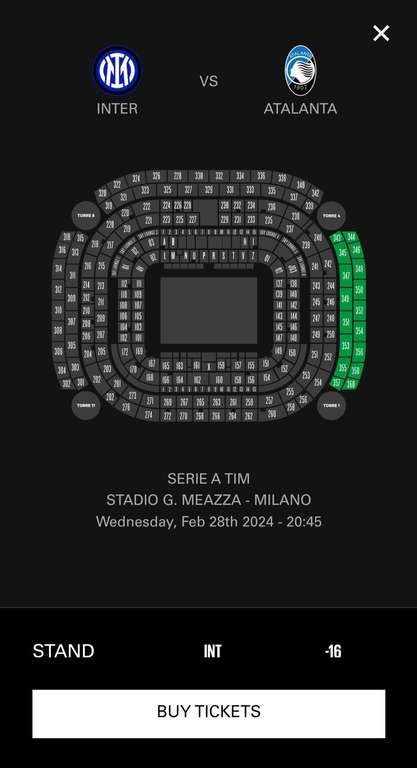 Wyjazd na mecz Inter Mediolan- Atalanta Bergamo za 296 zł! W cenie bilet na mecz i loty z Warszawy (28 lutego 2024r.)