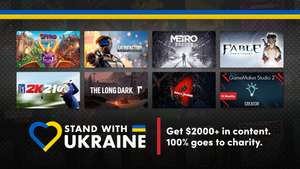 Humble Stand with Ukraine Bundle (122 gry, programy i książki/komiksy za ~171 zł) - 100% kwoty idzie na pomoc Ukrainie