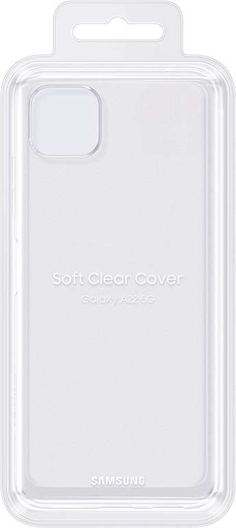 Etui Samsung A22 5G Soft Clear Cover przezroczyste / czarne