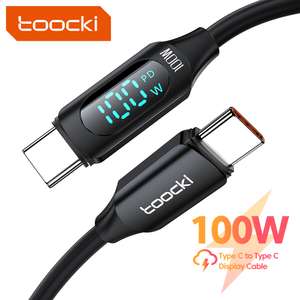 Kabel Toocki 100W USB-C na USB-C PD 1m