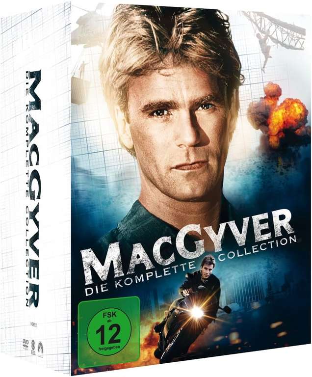MacGyver serial 38 płyt DVD - wszystkie sezony, kompletna kolekcja