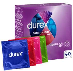 Durex Surprise zestaw prezerwatyw 40 szt. tylko ze SMART