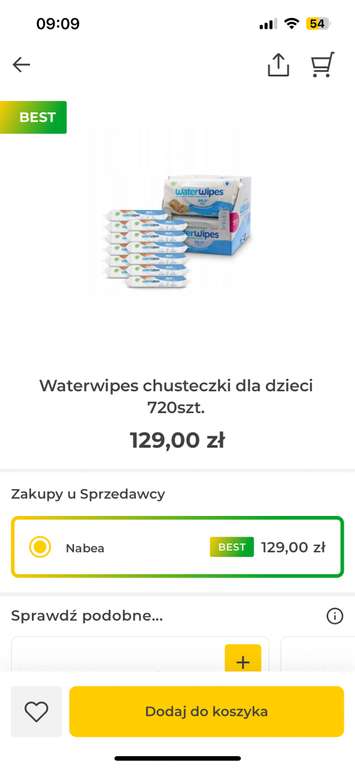 Waterwipes chusteczki dla dzieci 720szt.