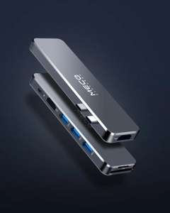 HUB USB-C do Apple Macbook MECO ELE 8-in-2, 3x USB 3.0, 2x HDMI 4K, 1x USB-C 100W PD, 1x TF, 1x SD | Dostawa z PL | $9.99 @ Banggood