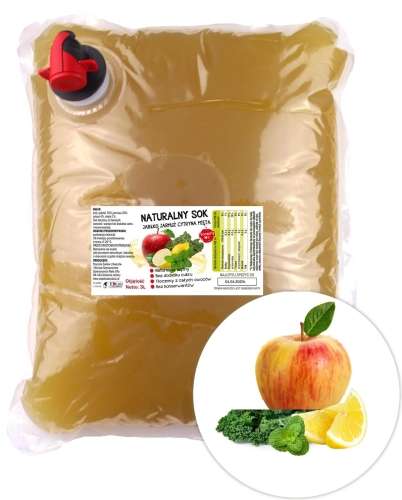 Sok jabłkowy JABŁKOWY TŁOCZONY 00% NFC 5L