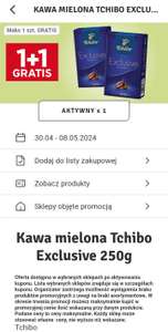 Stokrotka, Kawa mielona Tchibo Exclusive 250 g 1 + 1 gratis