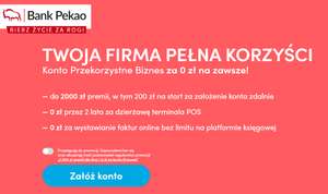 Konto Przekorzystne Biznes - bonusy do 2000 zł