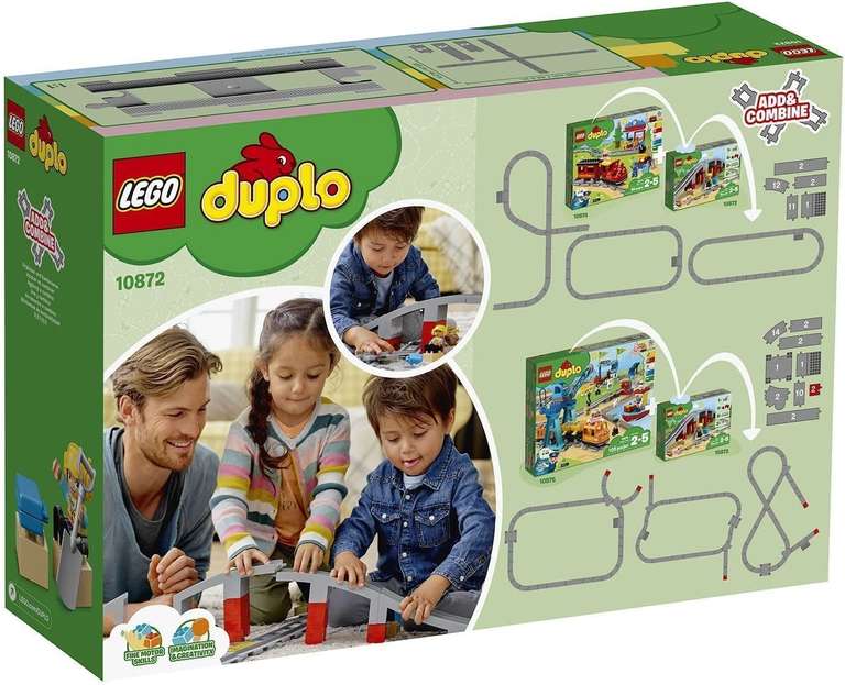 LEGO DUPLO 10872 Tory kolejowe i wiadukt — zabawka konstrukcyjna @ Amazon