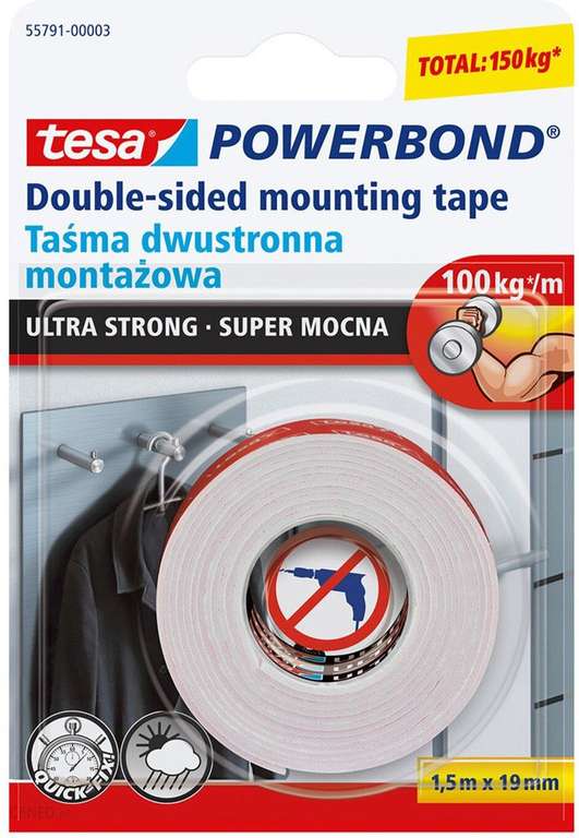 Tesa Powerbond Ultra Strong 1,5 m x 19mm