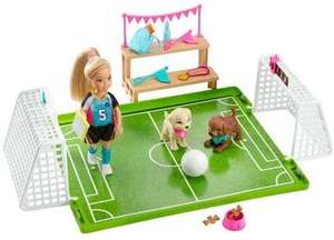 Lalka Barbie Chelsea zestaw boisko do piłki nożnej