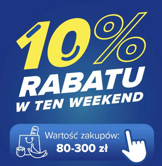 -10% Rabatu na zakupy w Carrefour (min. 80 zł, max. 300 zł)*